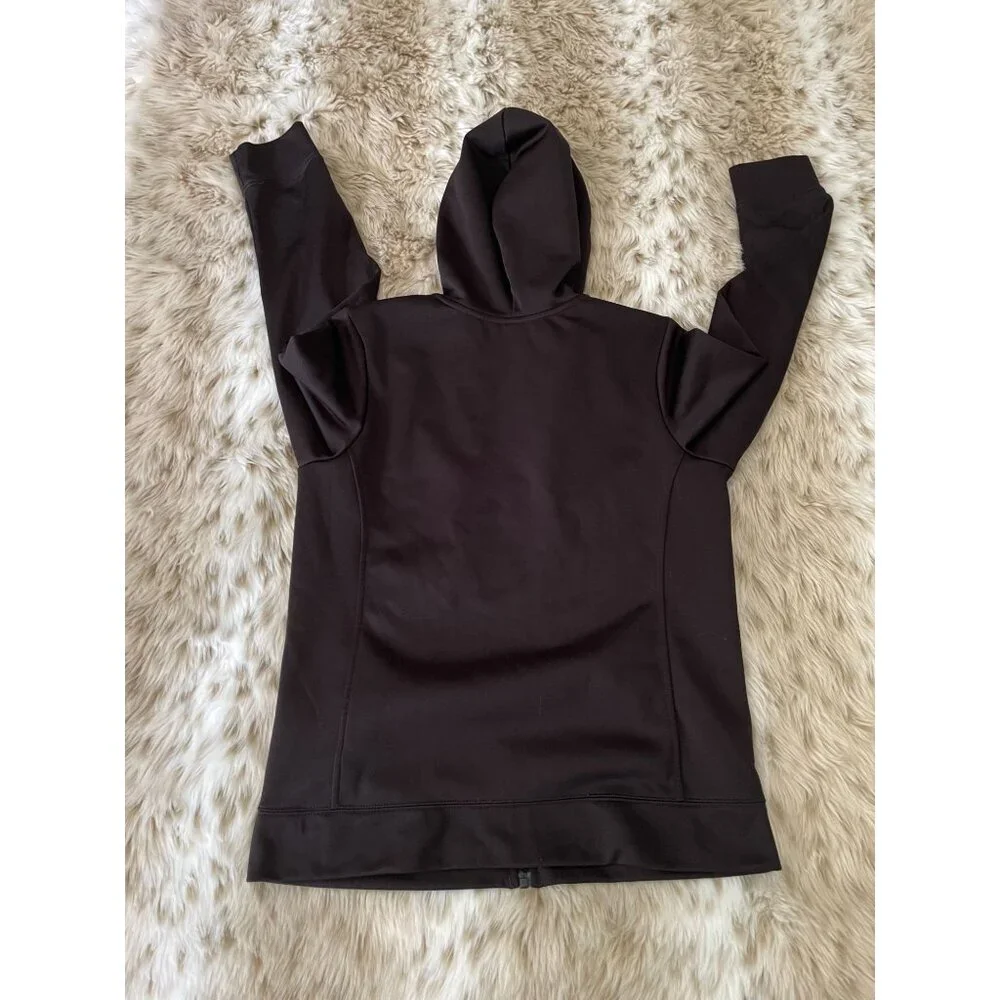 The North Face Girls YXL (14/16) Full-Zip Hoodie Sweatshirt – Black, Pink Logo
